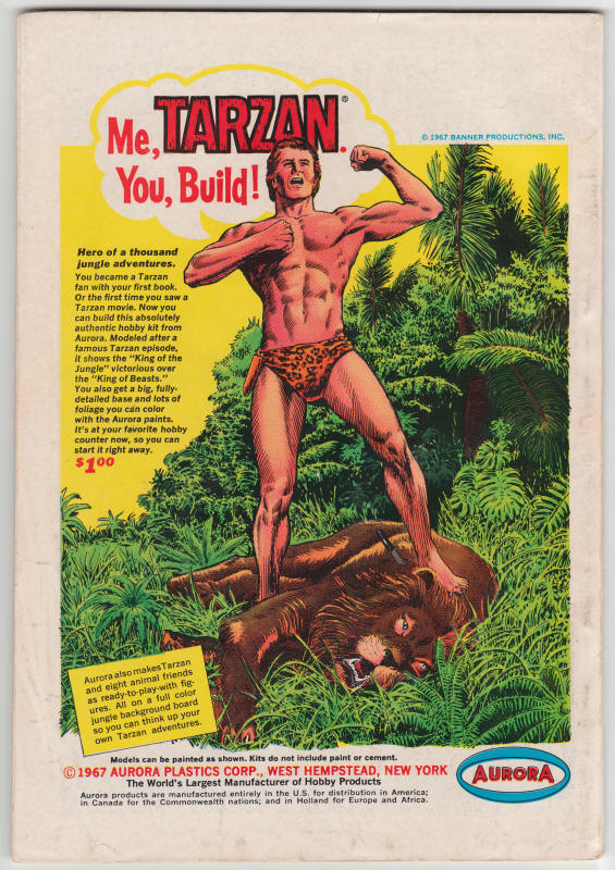 Justice League Of America #58 back cover