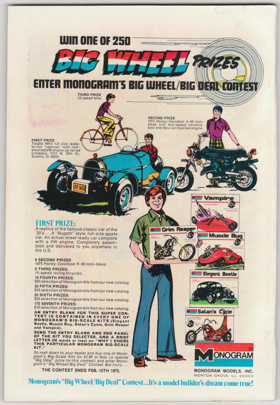 Justice League Of America #114 back cover
