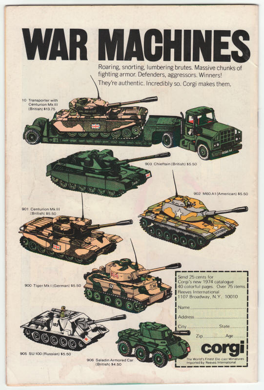 Kamandi #27 back cover