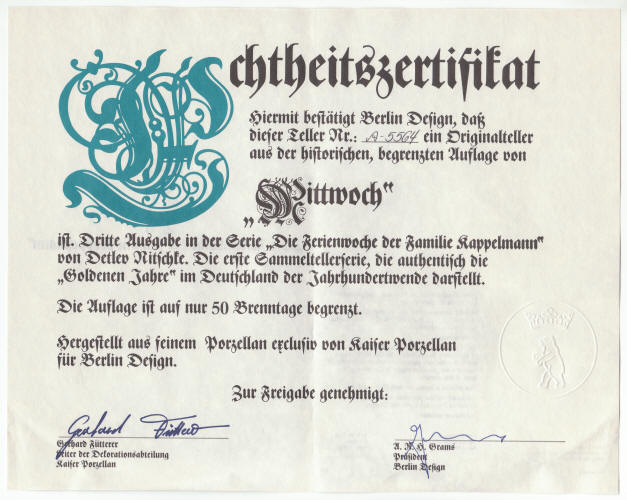 Holiday Week Of The Family Kappelmann Wednesday COA