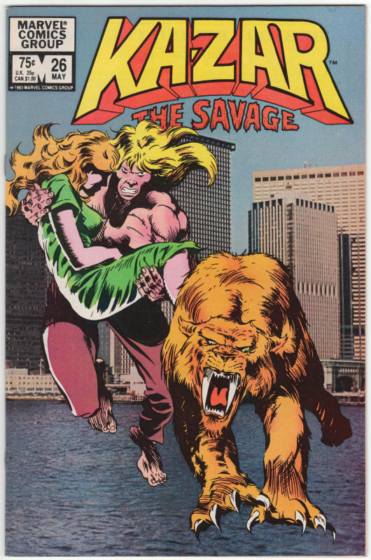 Ka-Zar The Savage #26 front cover