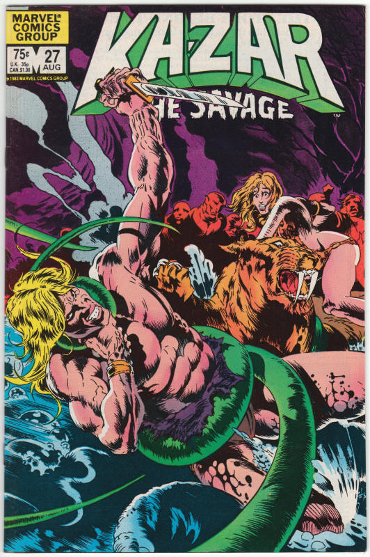 Ka-Zar The Savage #27 front cover