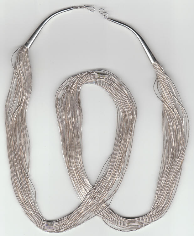 Liquid Sterling Silver Native American Necklace