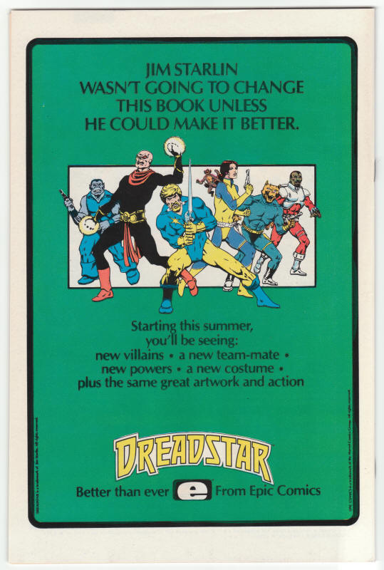 Machine Man Limited Series #1 back cover