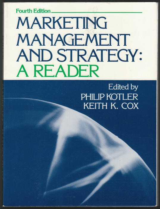 Marketing Management And Strategy: A Reader front cover