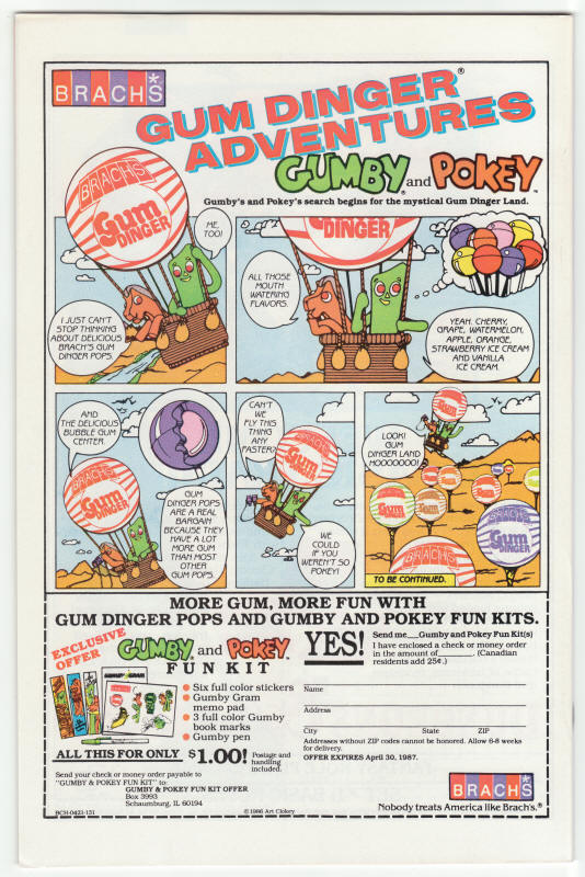 Mark Hazzard Merc #2 back cover