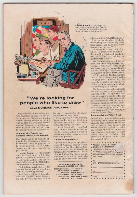 Marvel Collectors Item Classics #13 back cover