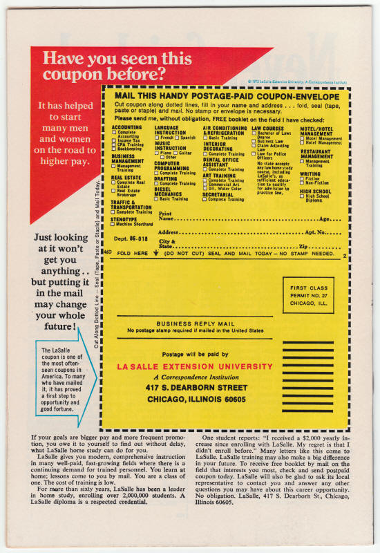 Marvel Feature 8 Ant Man back cover