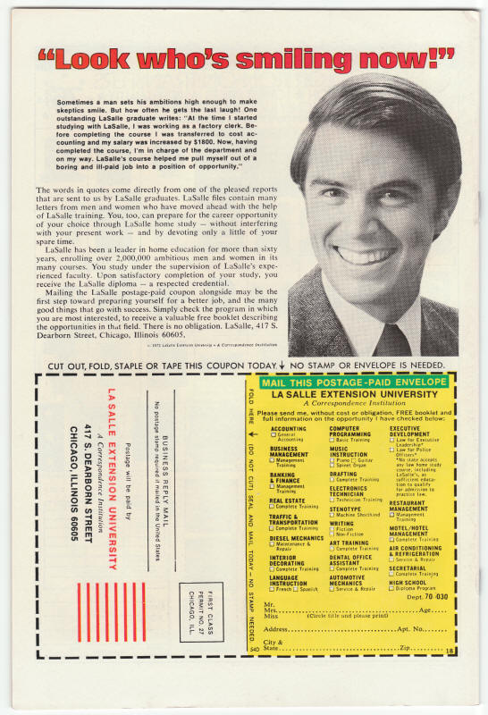 Marvel Premiere 26 Hercules back cover