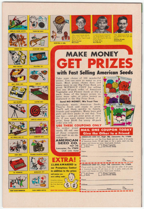 Marvel Premiere #2 back cover