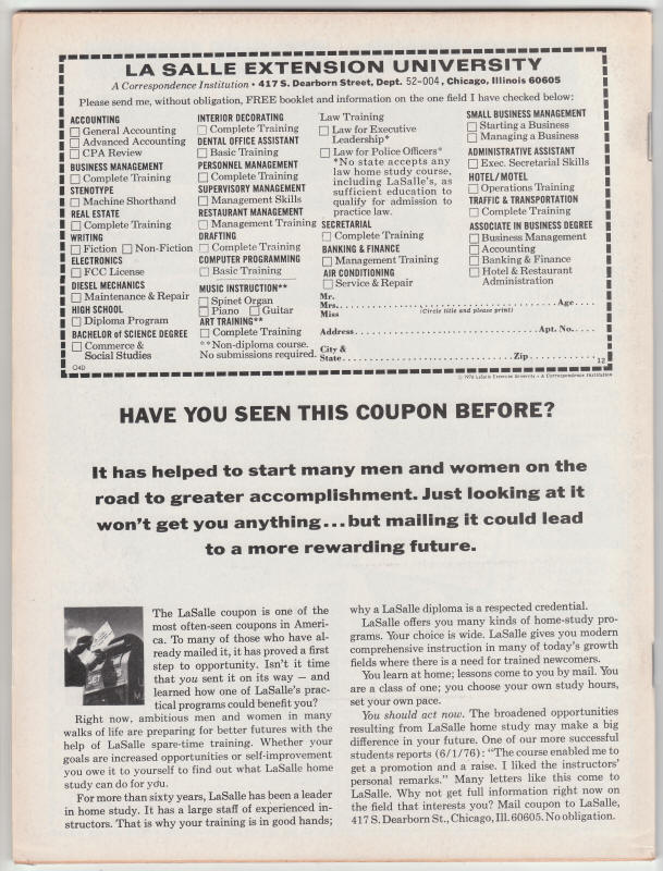 Marvel Preview #13 Magazine back cover