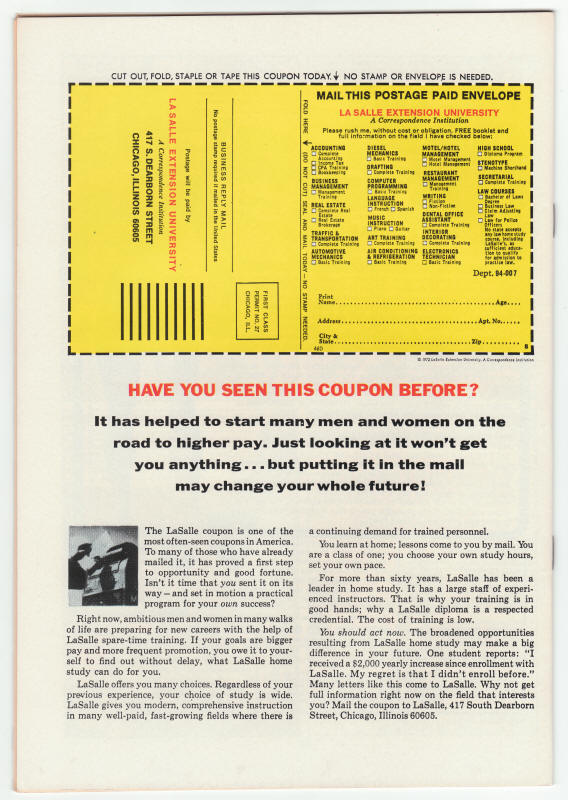 Marvel Spectacular #4 back cover