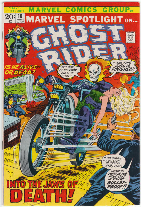 Marvel Spotlight #10 Ghost Rider front cover
