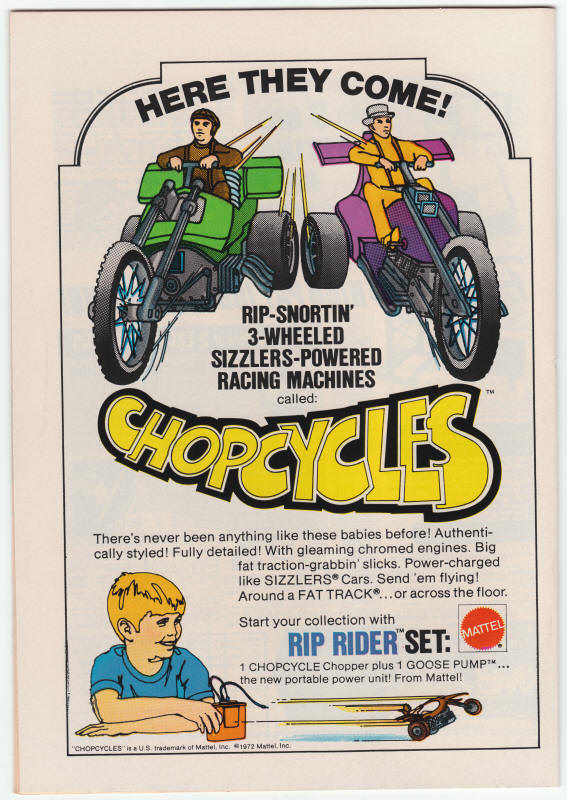 Marvel Spotlight #8 Ghost Rider back cover