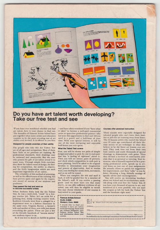 Marvel Super-Heroes #24 back cover