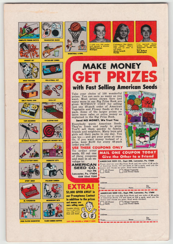 Marvel Tales #26 back cover
