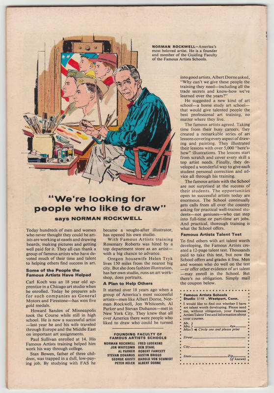 Marvel Tales #5 back cover