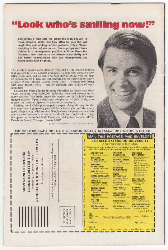 Marvel Two-In-One #14 back cover