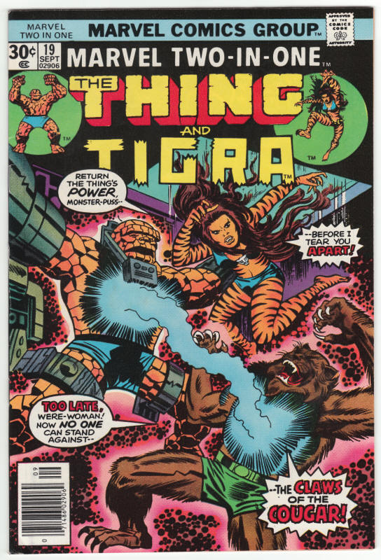 Marvel Two-In-One #19 front cover