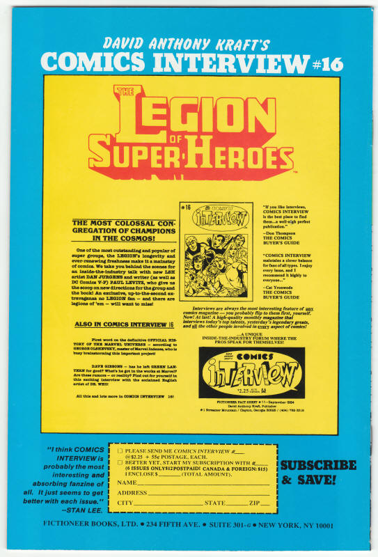 Masked Man #1 back cover