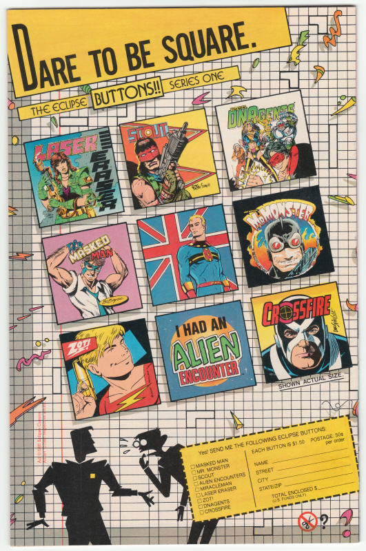 Masked Man #8 back cover