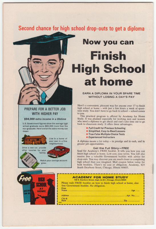 Monsters On The Prowl #12 back cover