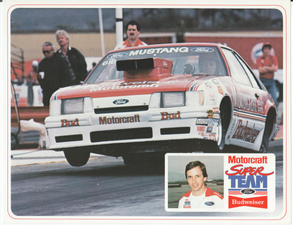 Jim Van Cleve Jr. in a Ford Mustang Competition Eliminator