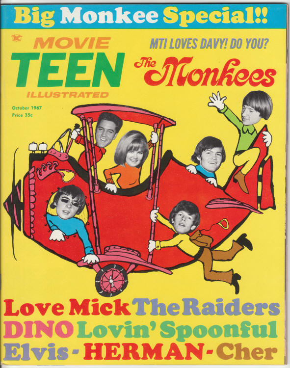 Movie Teen Illustrated Volume 8 #2 October 1967