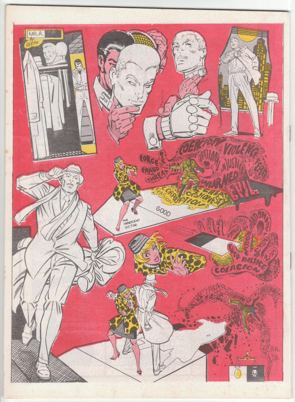 Mr. A #1 Steve Ditko back cover