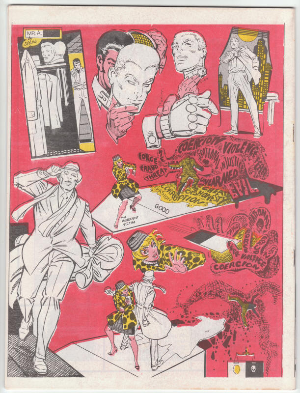 Mr. A #1 Steve Ditko back cover