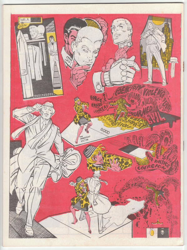 Mr. A #1 Steve Ditko back cover