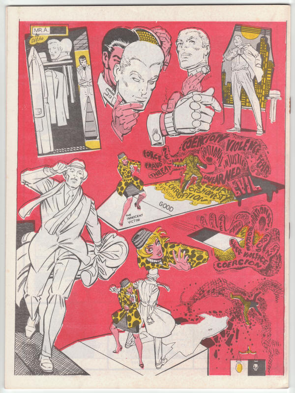 Mr. A #1 Steve Ditko back cover