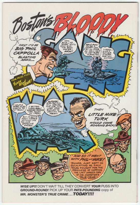 Mr Monsters Super Duper Special #4 back cover