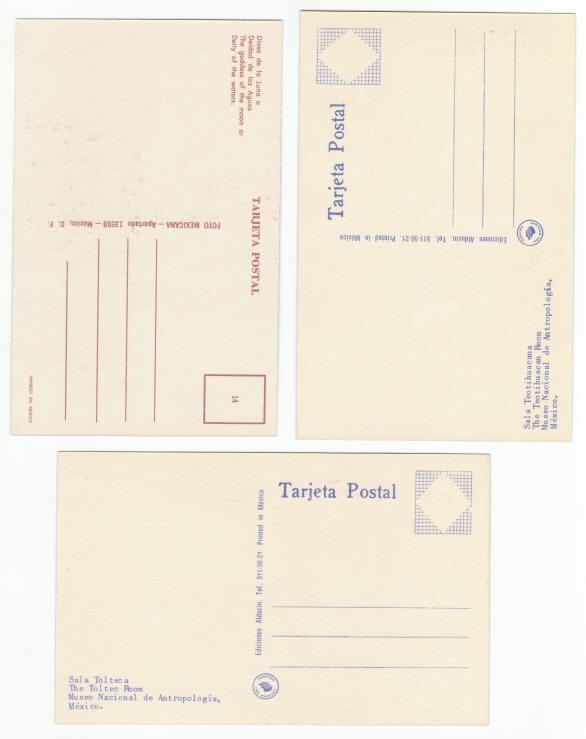 National Museum Of Anthropology Post Cards Mexico City