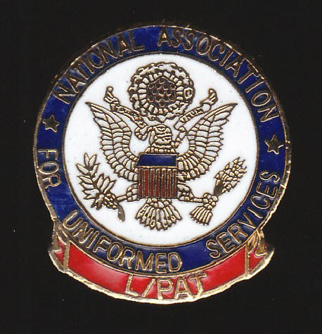 National Association For Uniformed Services LPAT Lapel Pin