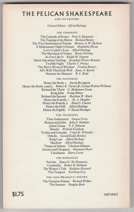 Othello back cover