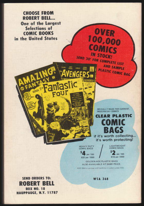 Overstreet Comic Book Price Guide #6 back cover