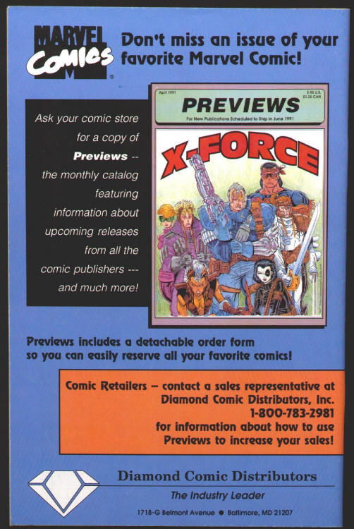 Overstreets Price Update #17 back cover