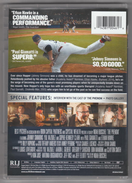 The Phenom DVD back