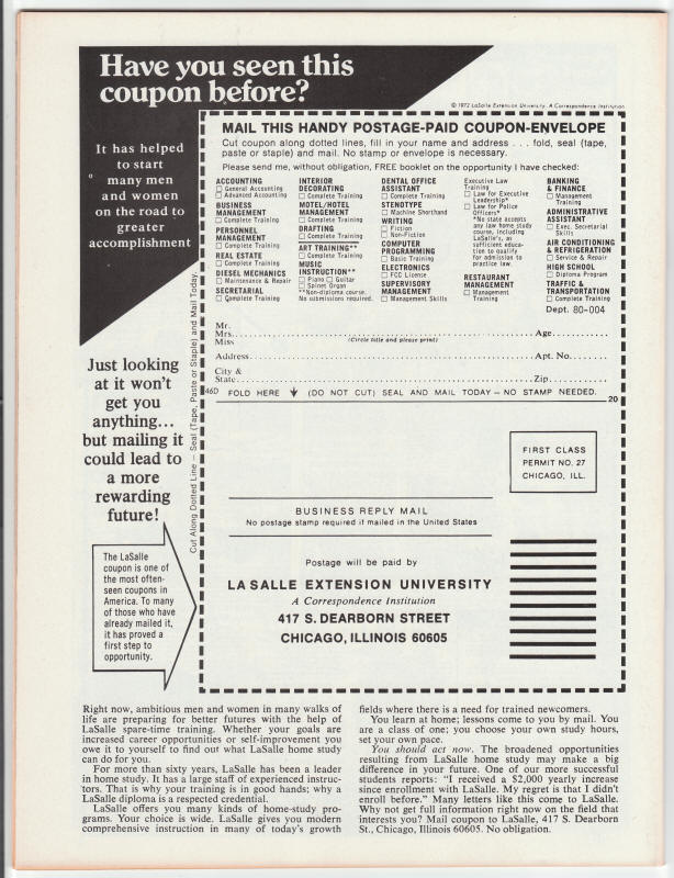 Planet Of The Apes Magazine #22 back cover