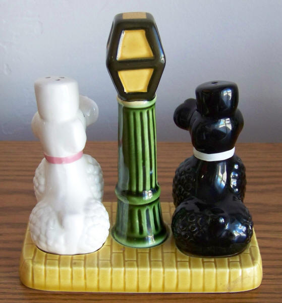 Poodle Salt and Pepper Shakers back