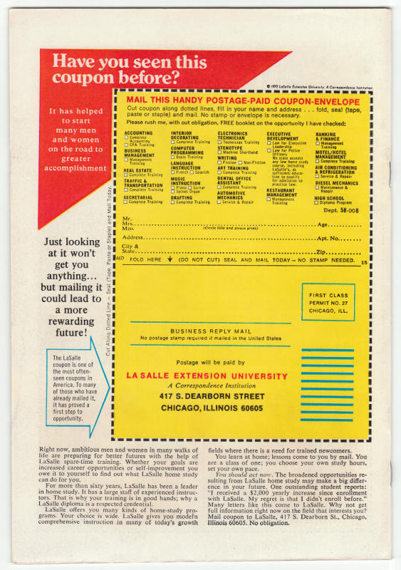 Luke Cage Power Man #22 back cover