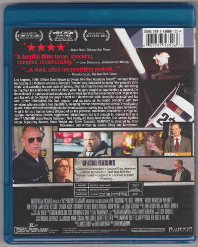 Rampart Bluray Disc