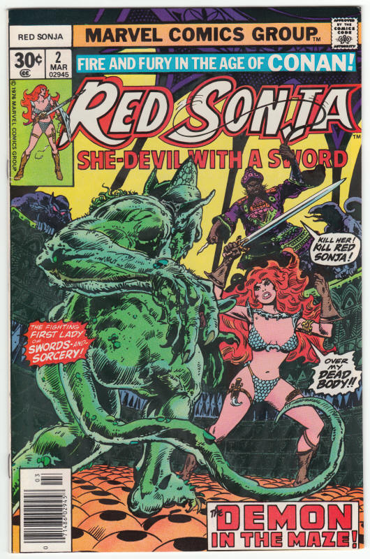 Red Sonja #2 front cover