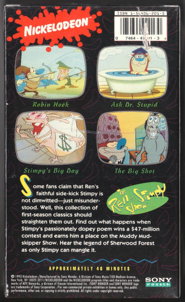 Ren and Stimpy Show VHS Volume 2