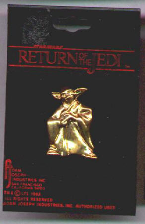 Return Of The Jedi Yoda Brass Pin