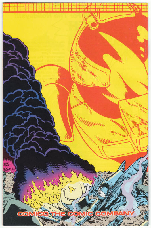 Robotech Masters #4 back cover