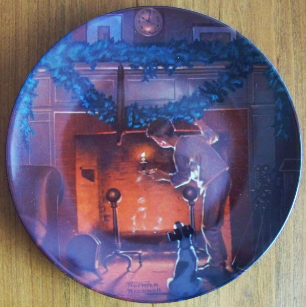 Rockwell Looking For Santa Plate 5 front
