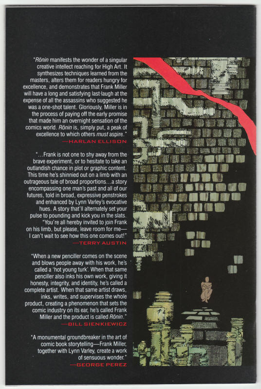 Ronin #4 back cover