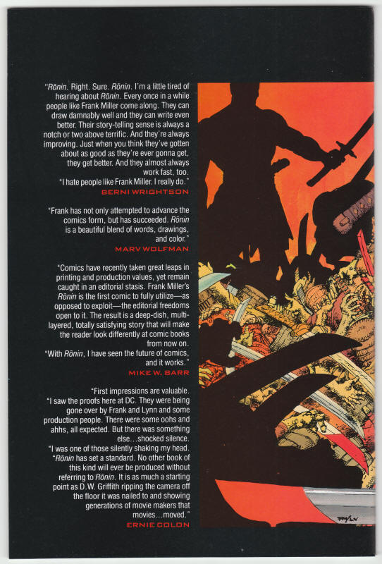 Ronin #5 back cover